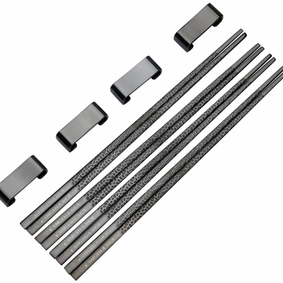 Kito spisepinner 4 par, messing