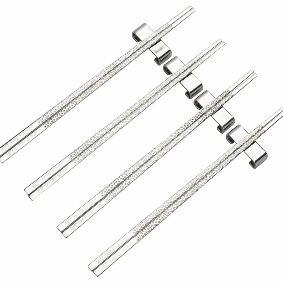 Kito spisepinner 4 par, messing