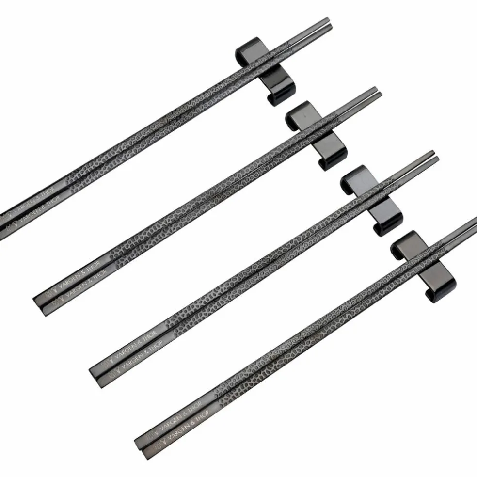 Kito spisepinner 4 par, onyx