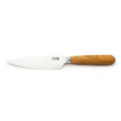 Kjøkkenkniv 13 cm, rustfritt stål/oliventre