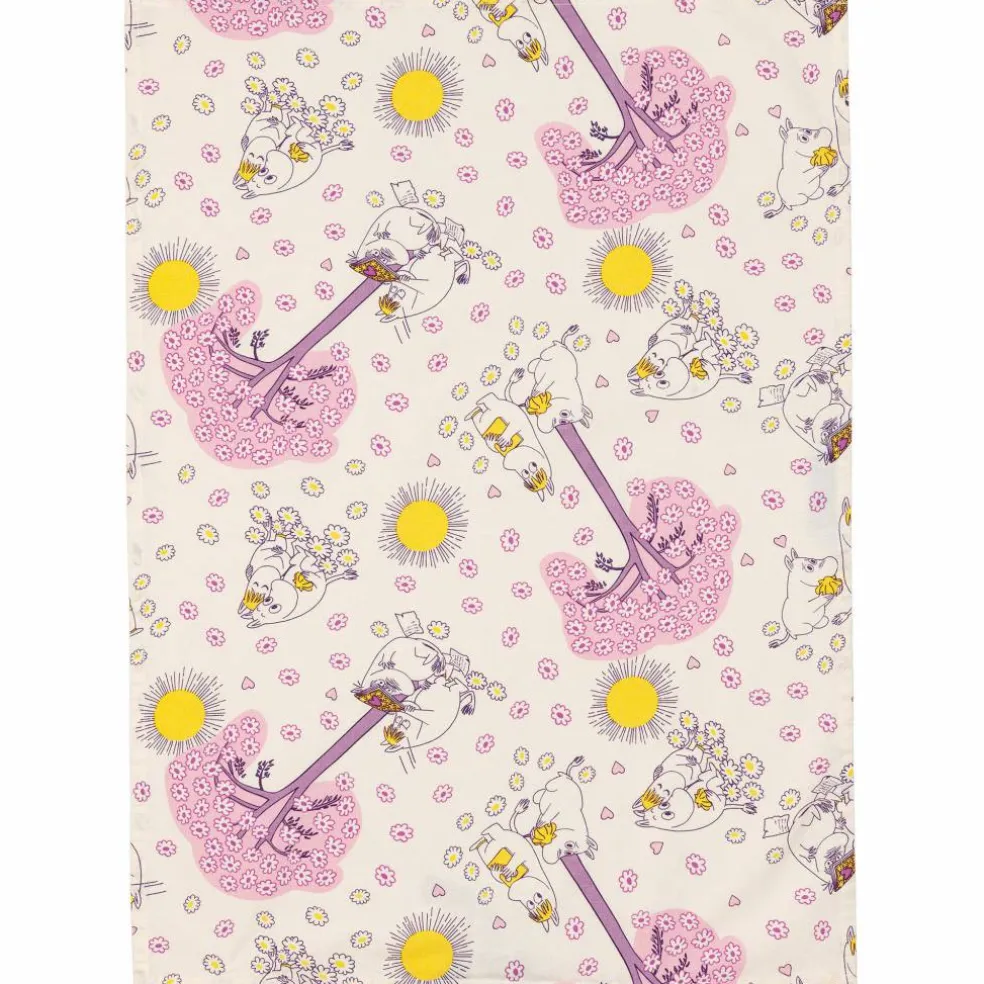 Kjærester kjøkkenhåndkle 50 × 70 cm, rosa