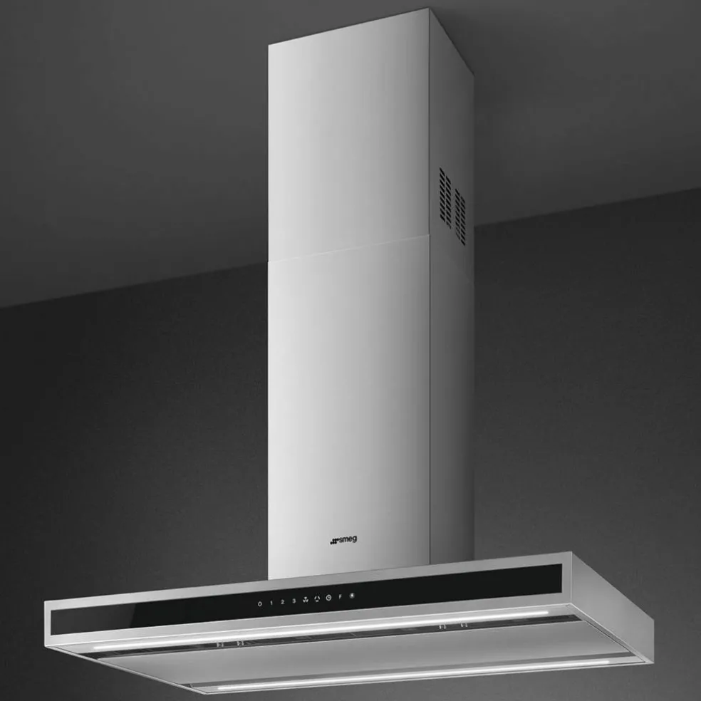 KLTI9L4X fritthengende kjøkkenvifte 90 cm, rustfritt stål