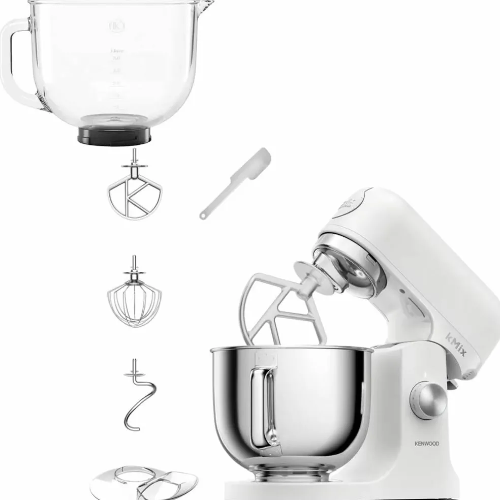 KMX751A kjøkkenmaskin med ekstra glassbolle 5 liter, hvit