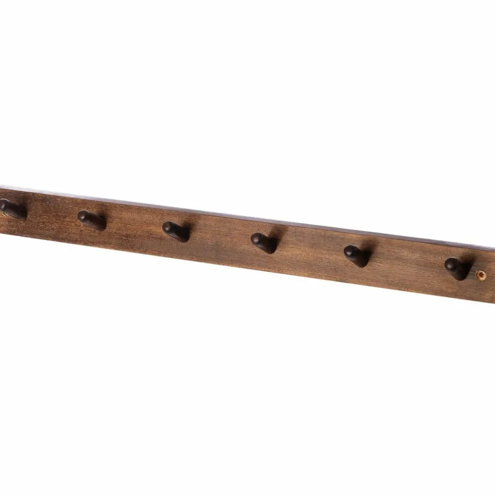 Knaggrekke, 6 knagger, Brun