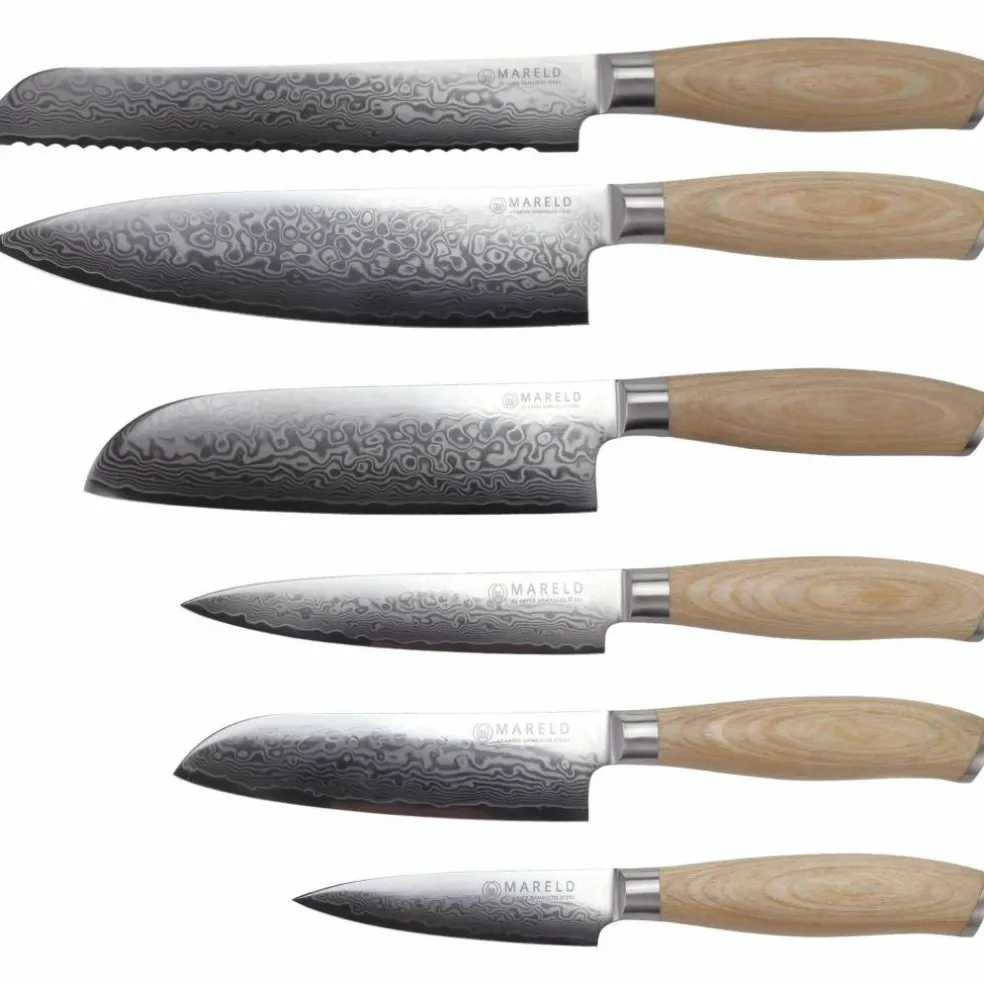 Knivsett Akio med 6 kniver