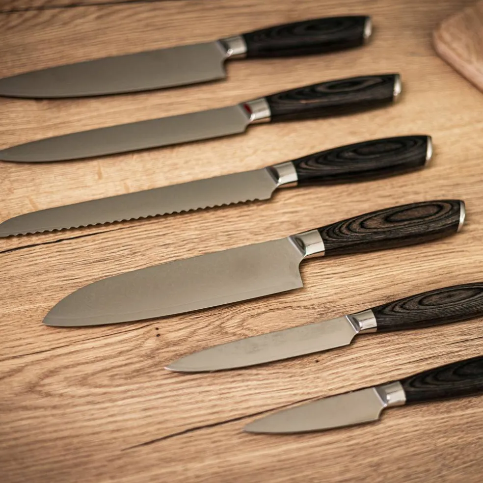 Knivsett 6 deler