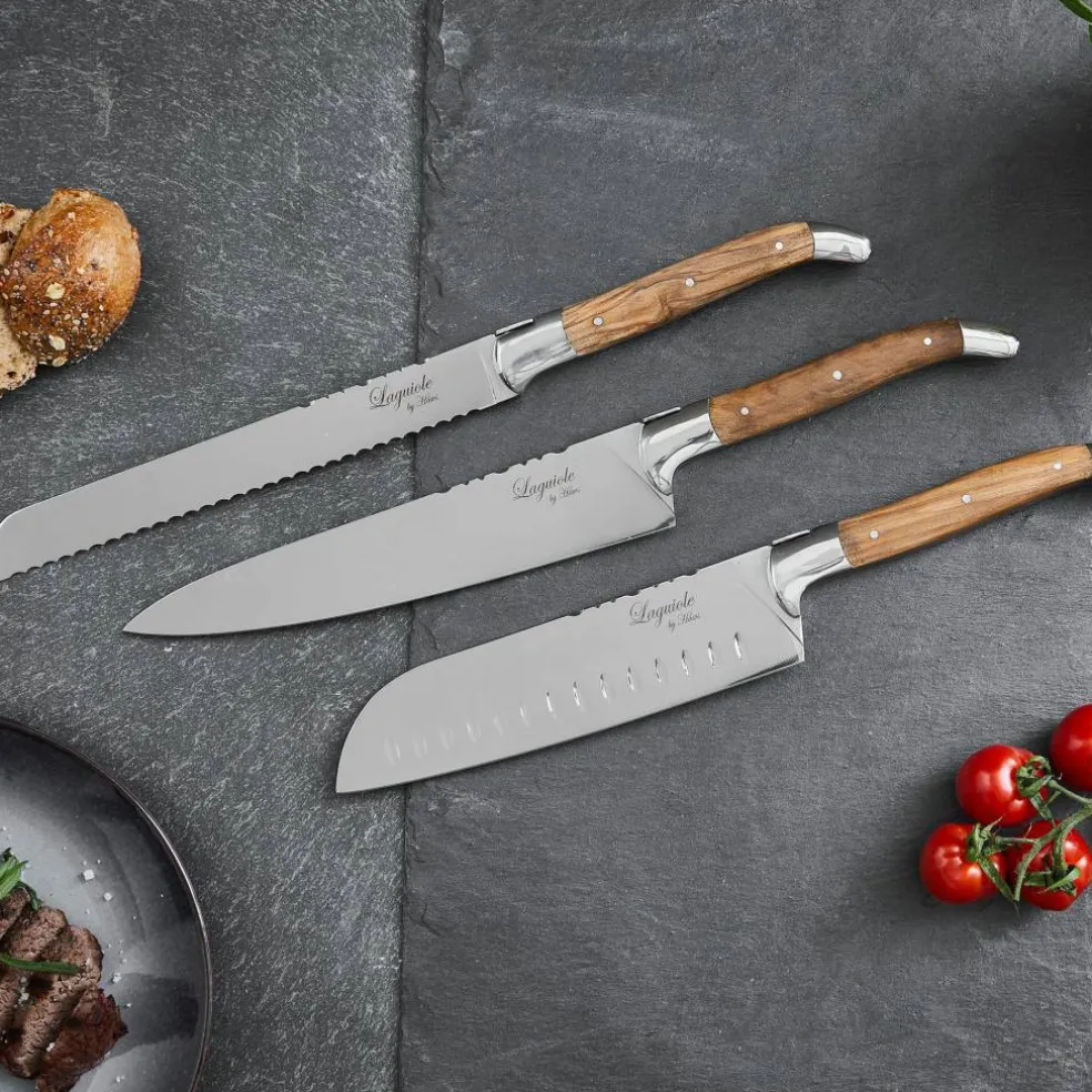Knivsett 3 deler, Rosenwood