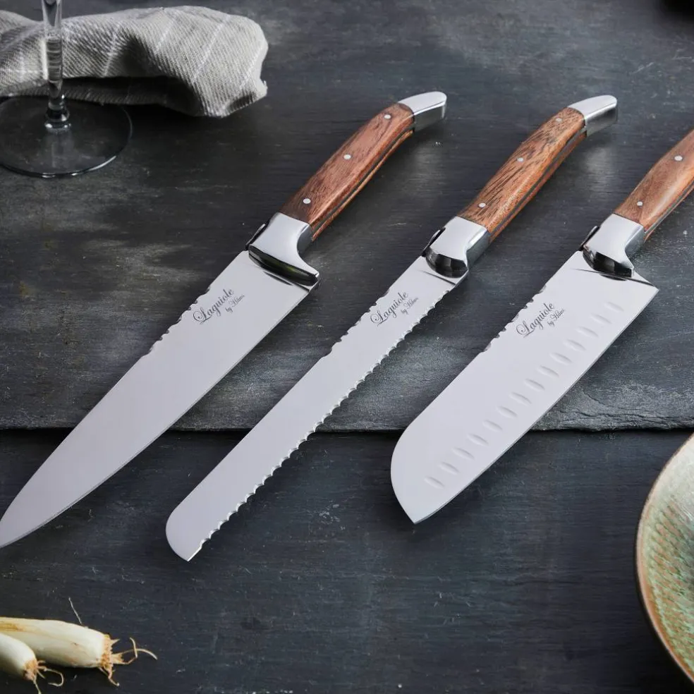 Knivsett 3 deler, Rosenwood