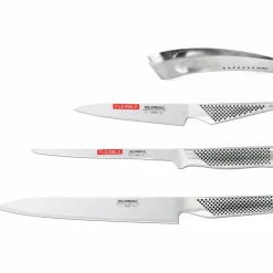 Knivsett med 3 Kniver & Fiskebeinspinsett (Fiskesett)