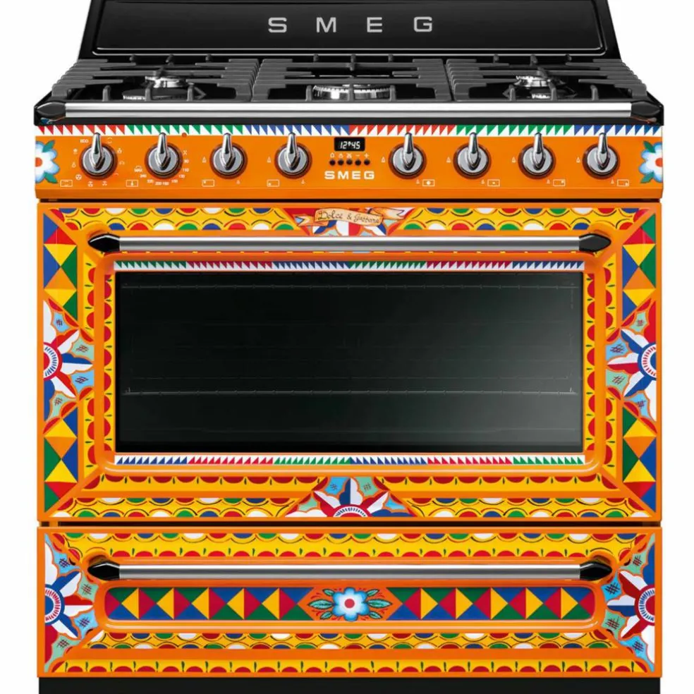 Komfyr m. gasskoketopp Dolce & Gabbana Divina Cucina TR90DGC9 90 cm