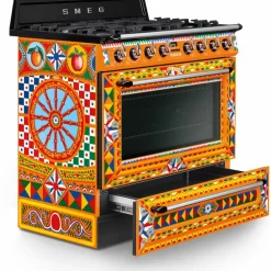 Komfyr m. gasskoketopp Dolce & Gabbana Divina Cucina TR90DGC9 90 cm