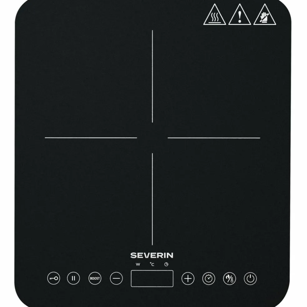 KP 1025 induksjonsplate 1 sone, svart