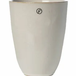 Krus uten hank 11,5 cm, naturhvit