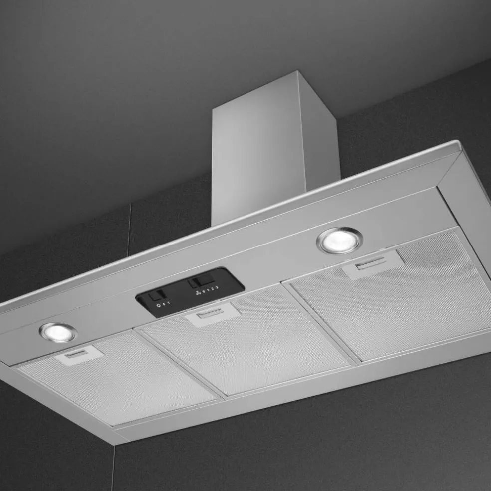 KSED95XE Veggmontert Ventilhette 90 cm, Rustfritt Stål