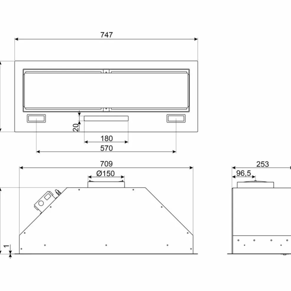 KSG8P4X integrert ventilator 80 cm, rustfritt stål
