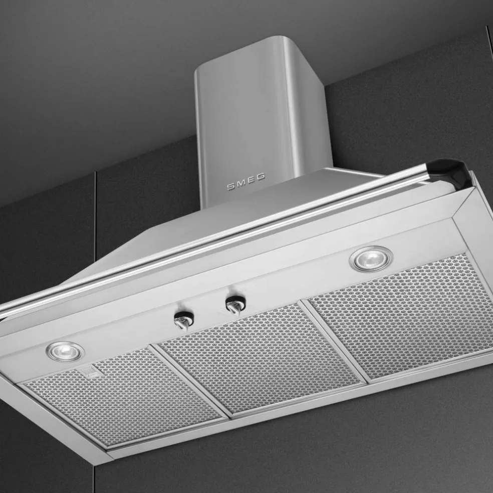 KT90BLE Victoria Veggmontert Ventilhette 90 cm, Svart