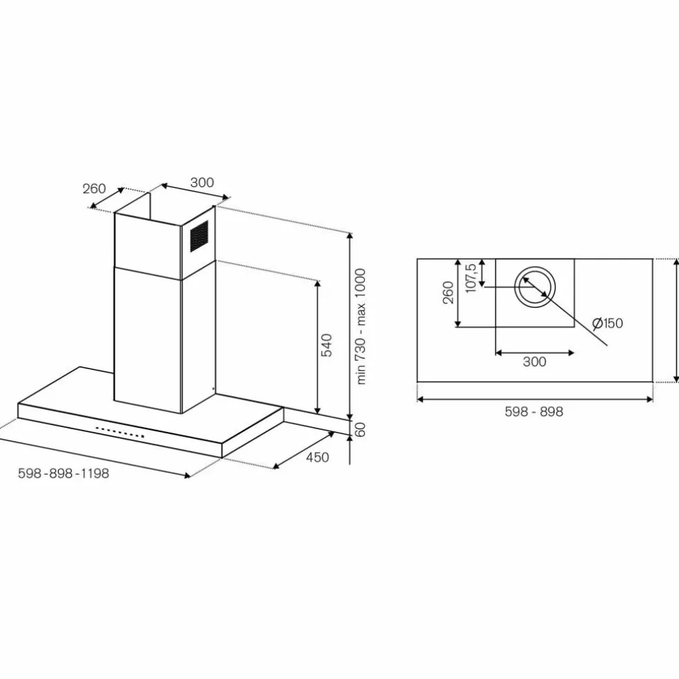 KT90P1ANT Pro vifte, 90 cm, carbonio