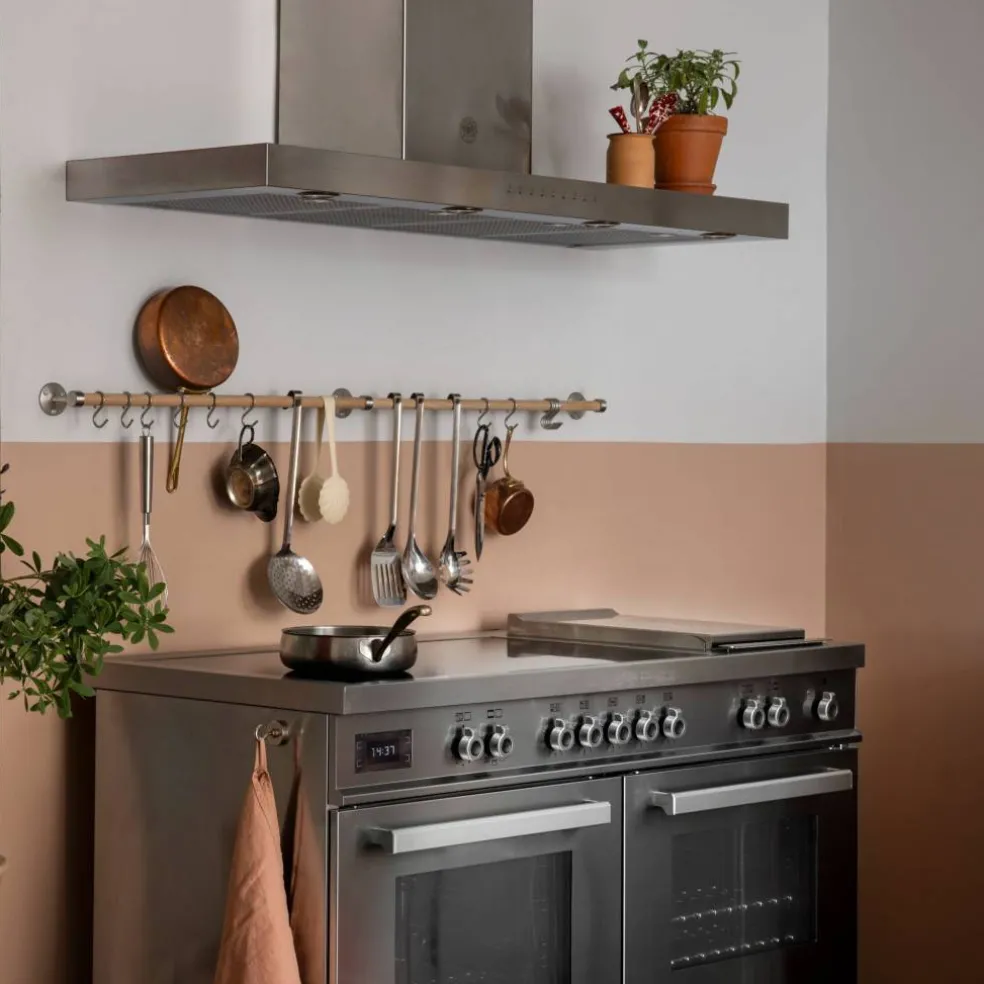KT120P1AXT Professional kjøkkenvifte 120 cm, rustfritt stål
