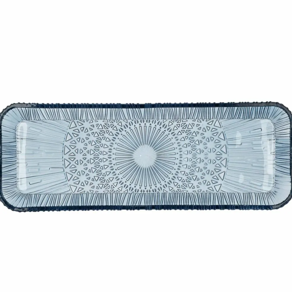 Kusintha serveringsfat 38 x 14 cm, blå