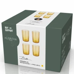 Kusintha vannglass 28 cl 4-pakning, blå