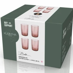 Kusintha vannglass 28 cl 4-pakning, blå
