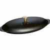 La Cocotte Fiskform/Fat Oval Svart 31 cm 0,7 l