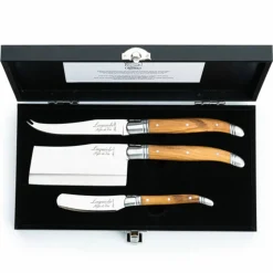 Laguiole Ostekniver 3 stk, oliventre