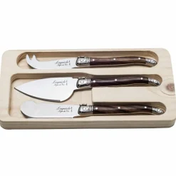 Laguiole Ostekniver 3 stk, svart