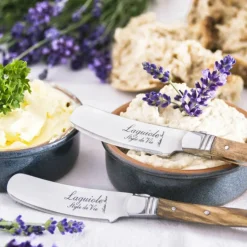 Laguiole Premium Line smørkniv 4-pakning, pearl