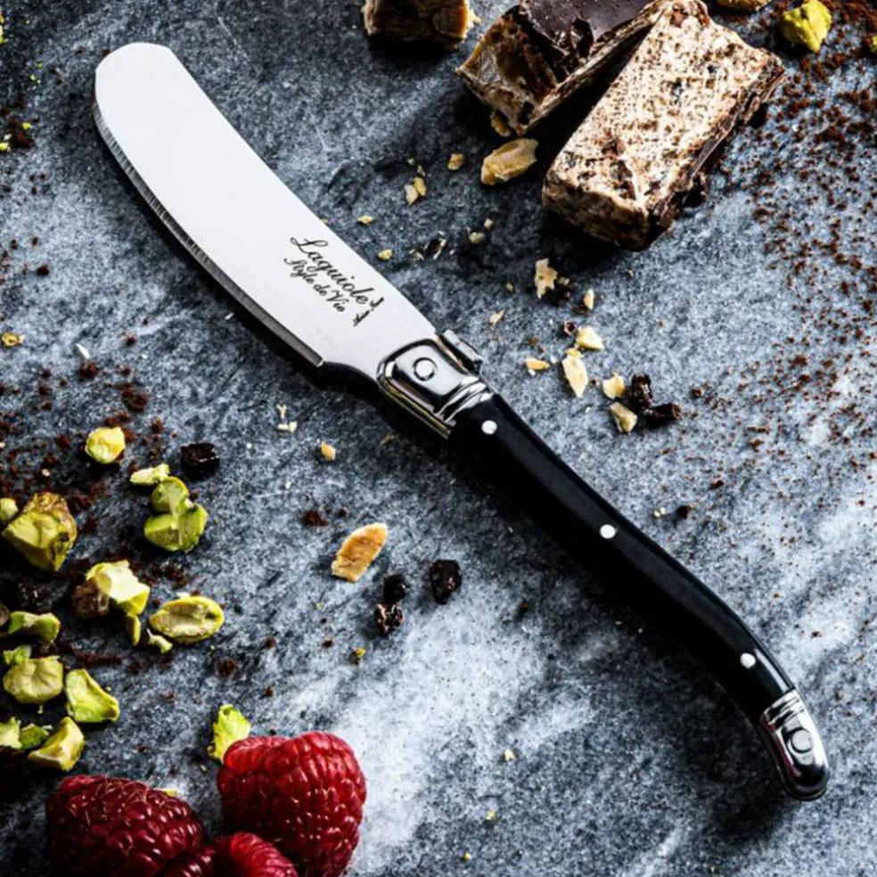 Laguiole Premium Line smørkniv 4-pakning, pearl
