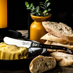 Laguiole Smørkniv 4-pakning, svart