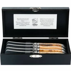 Laguiole Smørkniv 4-pakning, svart