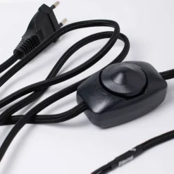 Lampeledning med dimmer 2 m, hvit