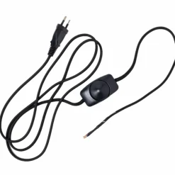 Lampeledning med dimmer 2 m, hvit