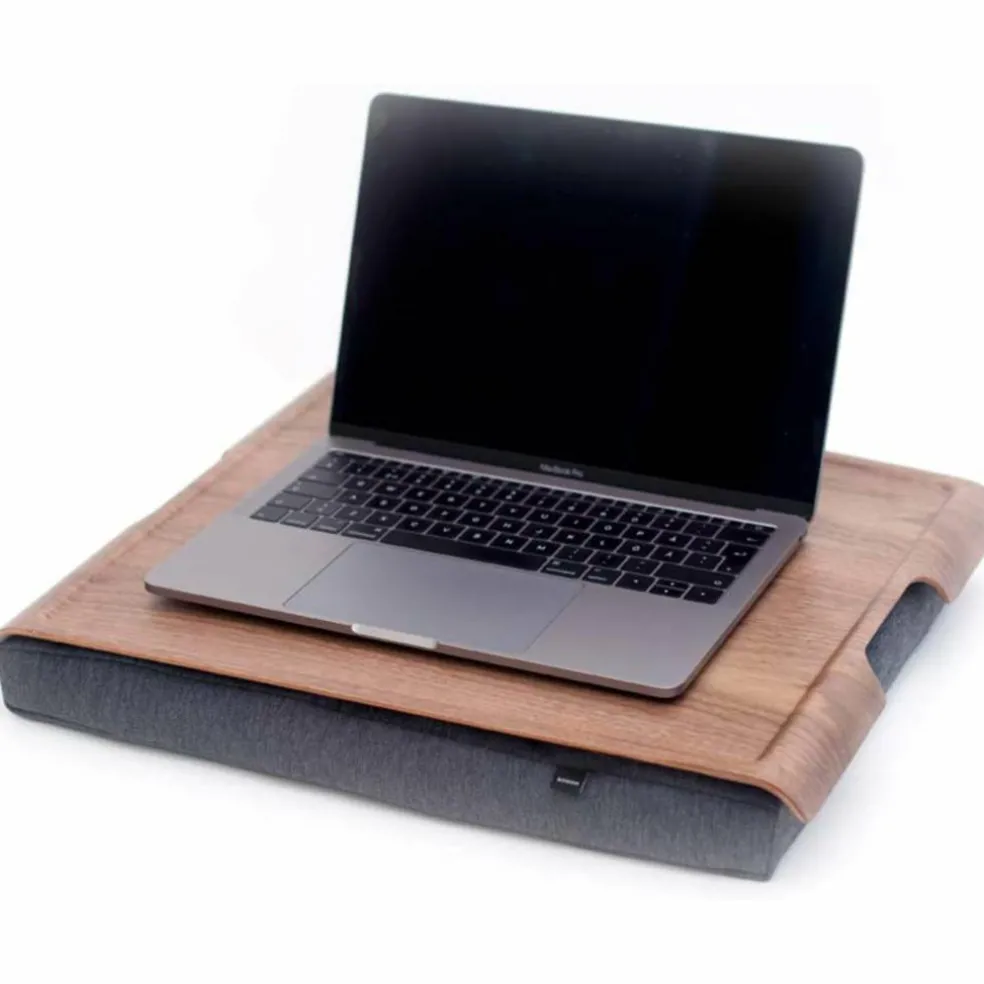 Laptray Anti-SlipBrett Valnød/Grå