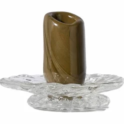 Lara XS lysestake 9 cm, grønn/klar