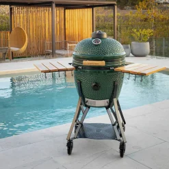 Large Gen 2 kamadogrill med Grillmesterens rotisseri, svart