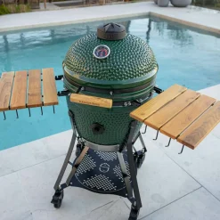 Large Gen 2 kamadogrill med Grillmesterens rotisseri, svart