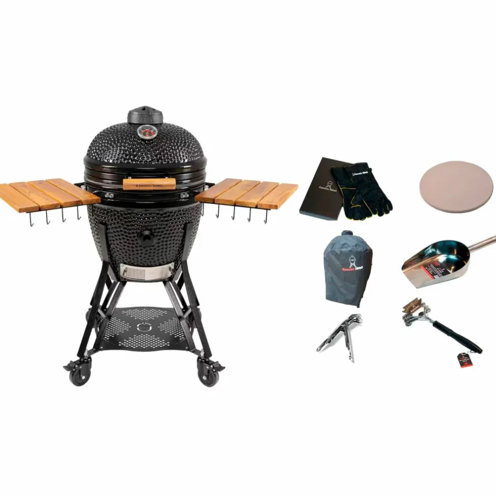 Large Gen 2 kamadogrill med tilbehørspakke, grønn