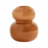 Lasi vase 12,5 cm, nutmeg