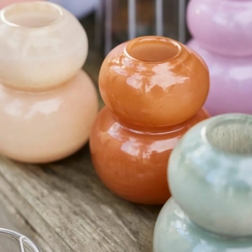 Lasi vase 12,5 cm, nutmeg