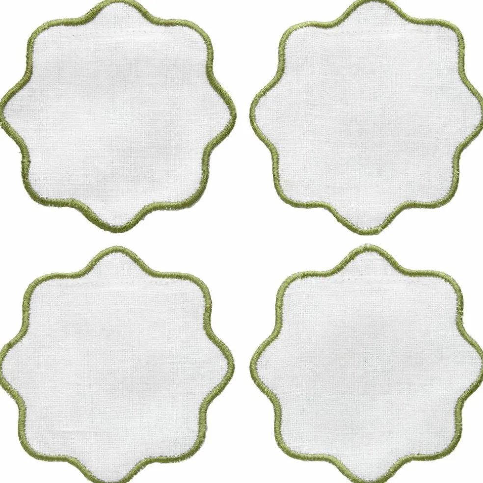 La Tavola glassbrikker 4-pakning, hvit/beige