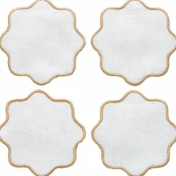 La Tavola glassbrikker 4-pakning, hvit/beige