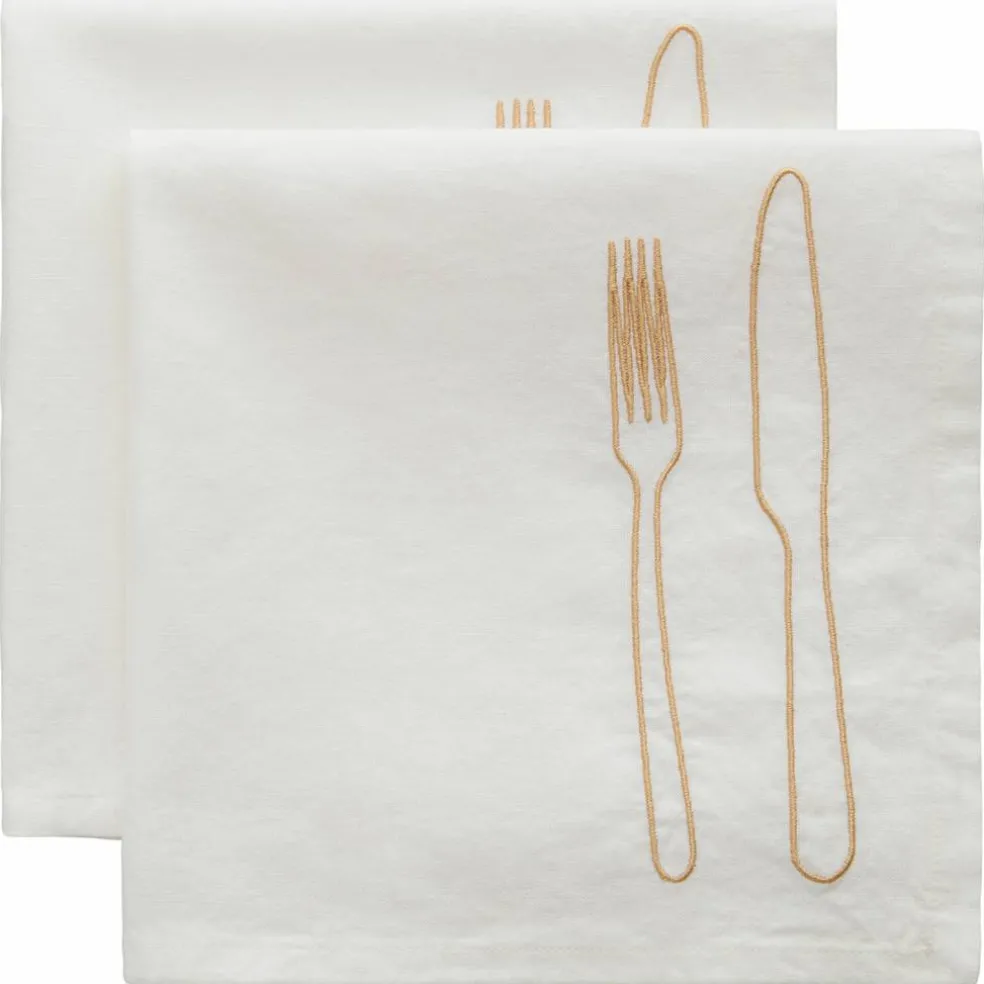 La Tavola serviett 45 x 45 cm 2-pakning, latte