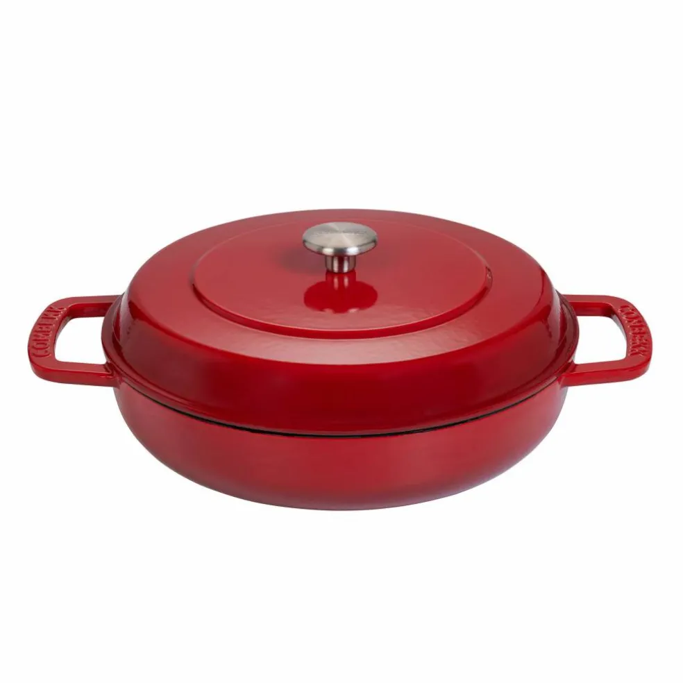 Lav gryte med lokk 28 cm / 5 liter, grønn