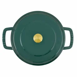 Lav gryte med lokk 28 cm / 5 liter, sand