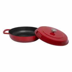 Lav gryte med lokk 28 cm / 5 liter, svart