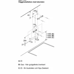 LC87KFN60 iQ300 veggmontert kjøkkenvifte