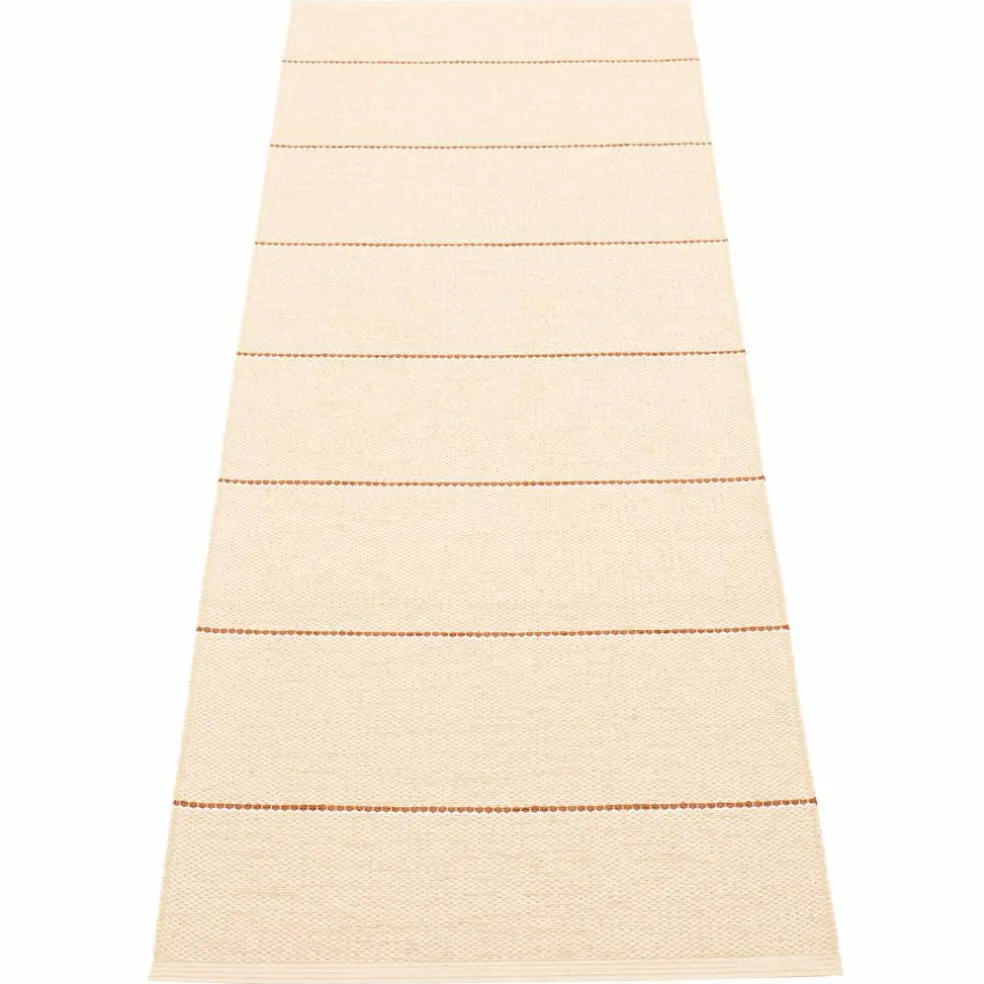 Lea teppe 225 x 70 cm, beige/rust/vanilla