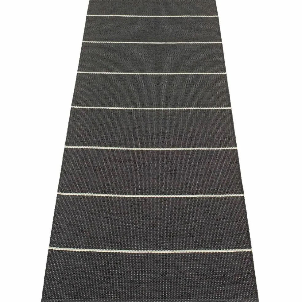 Lea teppe 225 x 70 cm, black/mint/vanilla